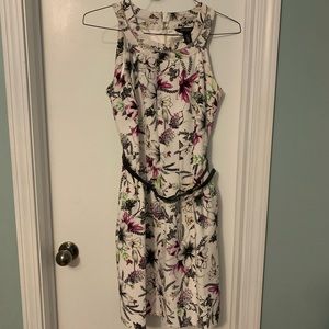 WHBM Floral Dress with Belt